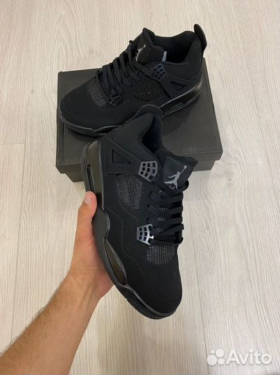 Кроссовки Air Jordan 4 Black Cat (36-45)