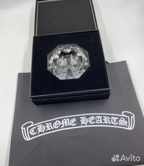 Пепельница Chrome Hearts x Baccarat хрустальная