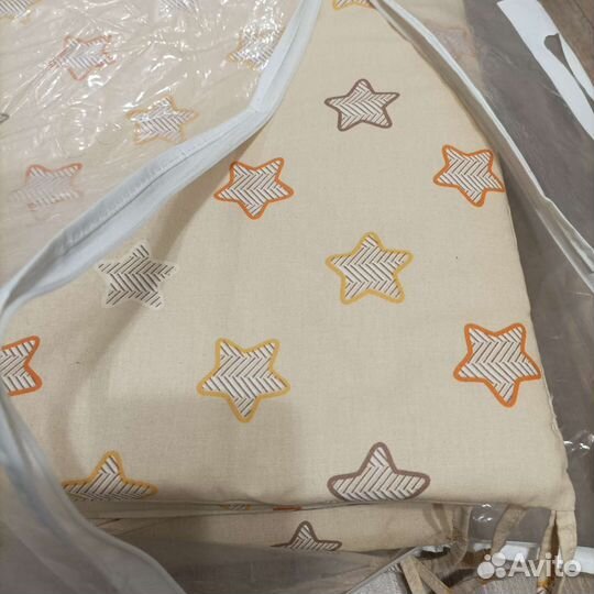 Бортики в детскую кроватку. 1 комплект