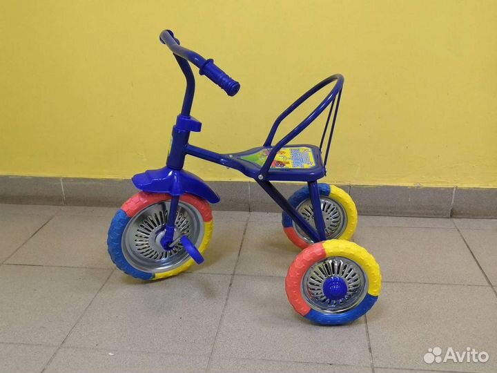 Трехколесный Велосипед синий