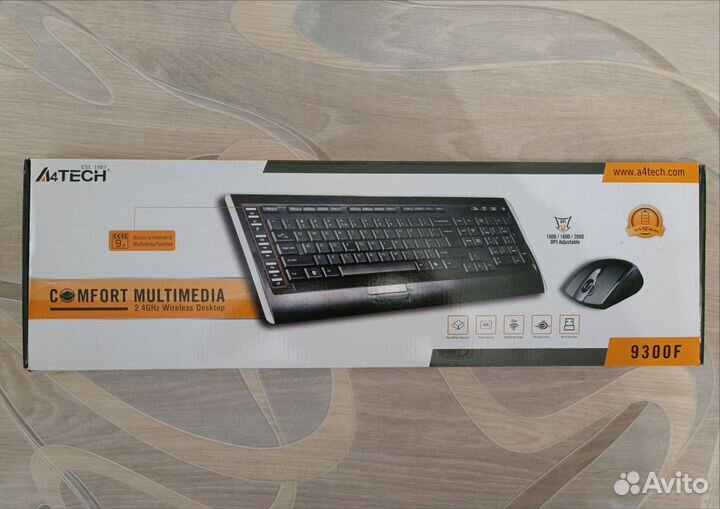 Клавиатура и мышь. A4tech 9300F