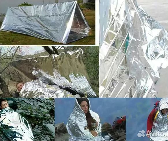 Термо изотермическое покрывало спасательное