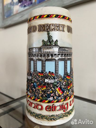 Кружка пивная антикварная 1 л. Германия