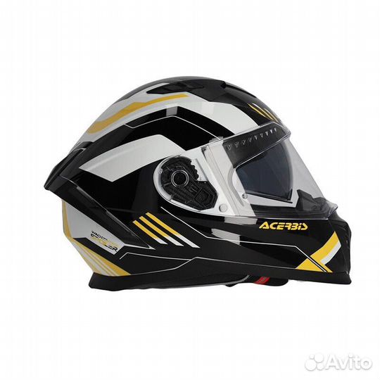 Acerbis X-way Graphic Мотошлем Black Yellow Желтый