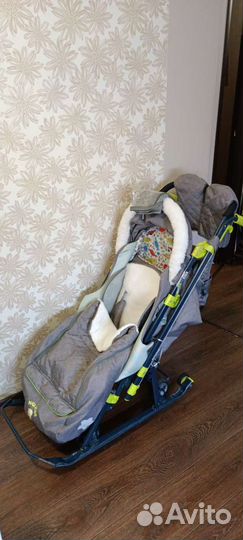 Санки коляска ника