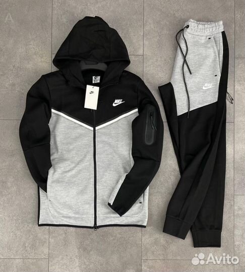 Костюм nike tech fleece grey