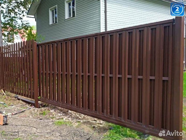 Откатные ворота под ключ