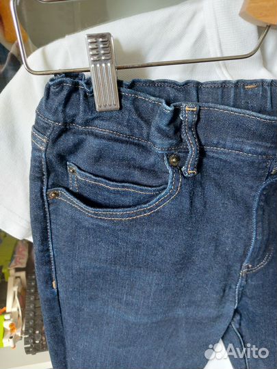 Uniqlo Джинсы темно синие 160рост