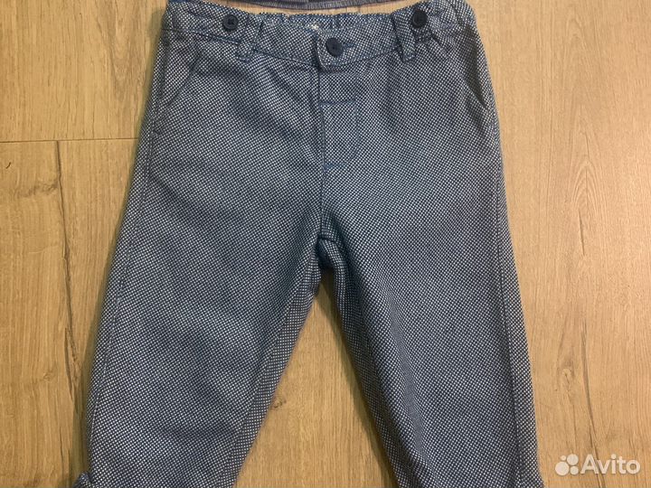 Нарядные рубашка+брюки для мальчика 86-92