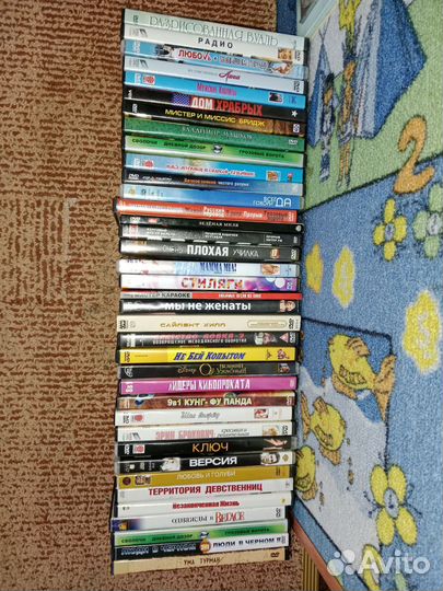 DVD диски 38 шт. с фильмами + 2 новых DVD
