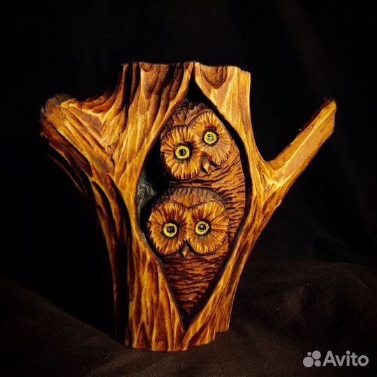 Сова из дерева
