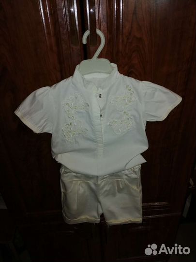 Летний костюм для девочки 92 98
