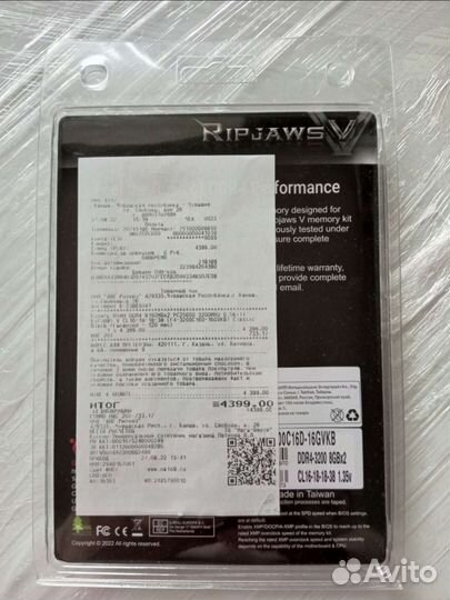G.Skill ripjaws V F4-3200C16D-16gvkb 16 гб (DDR 4)