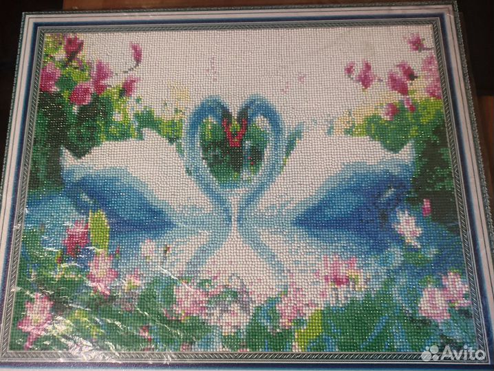 Алмазная мозаика на подрамнике готовая