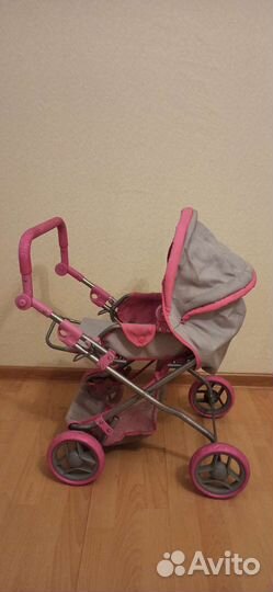 Игрушечная коляска и кукла бейби бон
