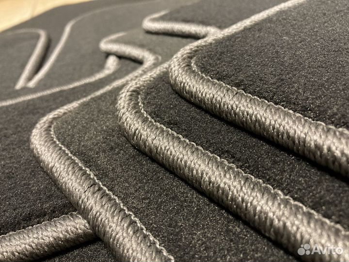 Ворсовые автоковрики Хендай Солярис. Велюровые
