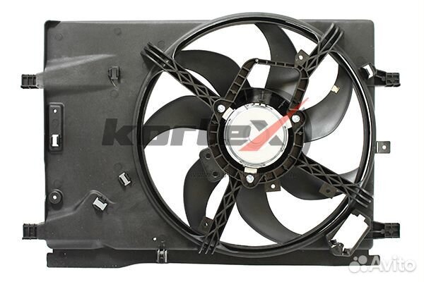 Вентилятор радиатора с кожухом Opel Corsa D (06)