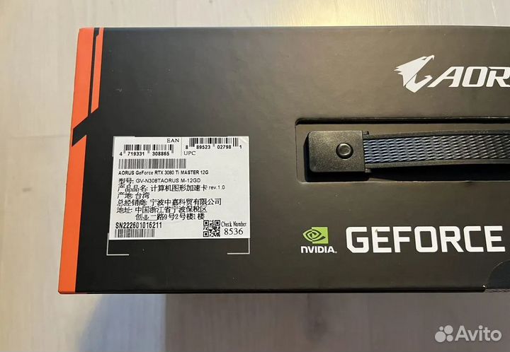 Видеокарта RTX 3080 Ti Aorus