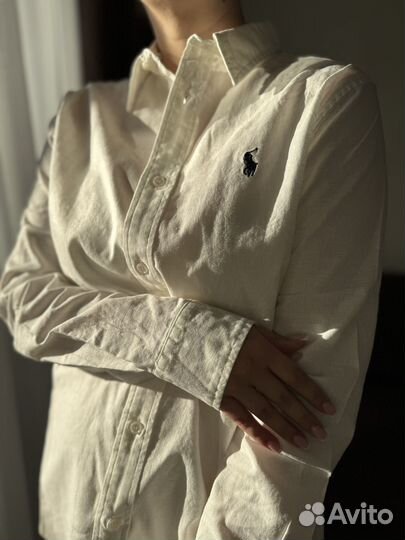 Льняная рубашка polo ralph lauren