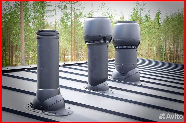 Выход универсальный 110/200 на профнастил