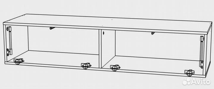 Тумба тв Модерн Виго мдф глянец подвесная 2