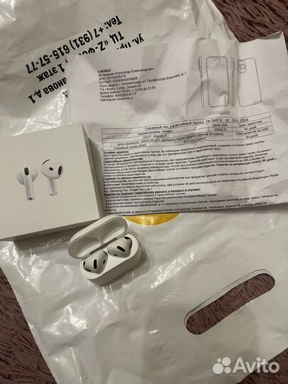 Наушники apple airpods pro 4