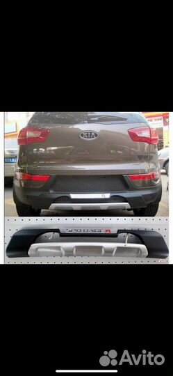 Накладка на задний бампер kia sportage 3