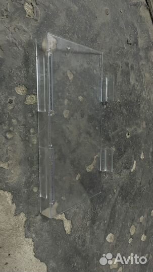 Полка акрил с ценникодержателем