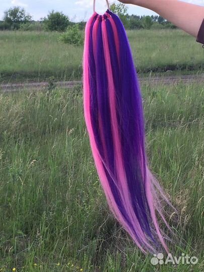 Хвост волосы на резинке