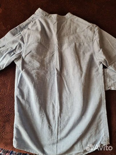 Джинсовая рубашка для мальчика 140-146
