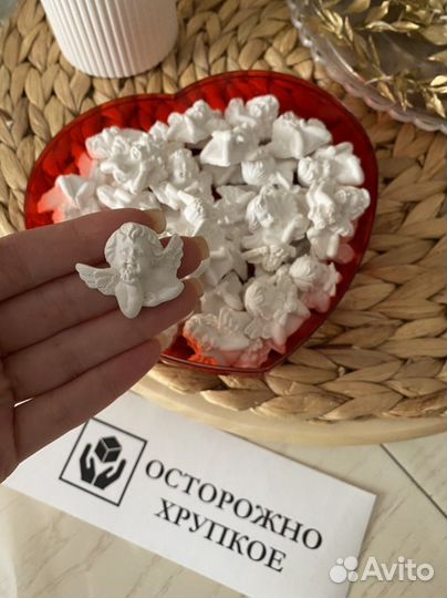 Гипсовая фигура ангел, ангелочек