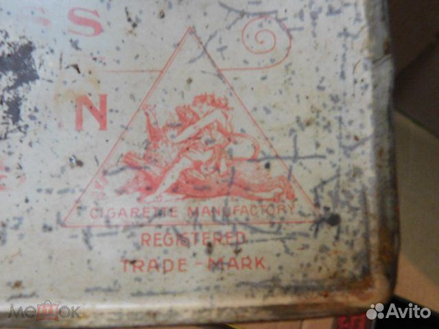 Антикварная коробка из под сигарет Samson-Hamid