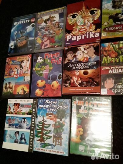Мультфильмы dvd диски сериалы аниме