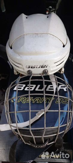 Шлем хоккейный bauer, краги хоккейные 13 р Warrior