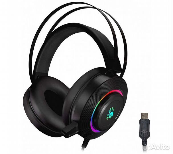 Компьютерная гарнитура A4Tech Bloody G521, черный