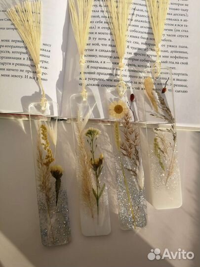 Закладка для книги из смолы Epoxy Resin art winter