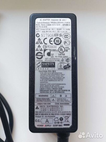 Блок питания для ноутбука Samsung N130, N140, N150