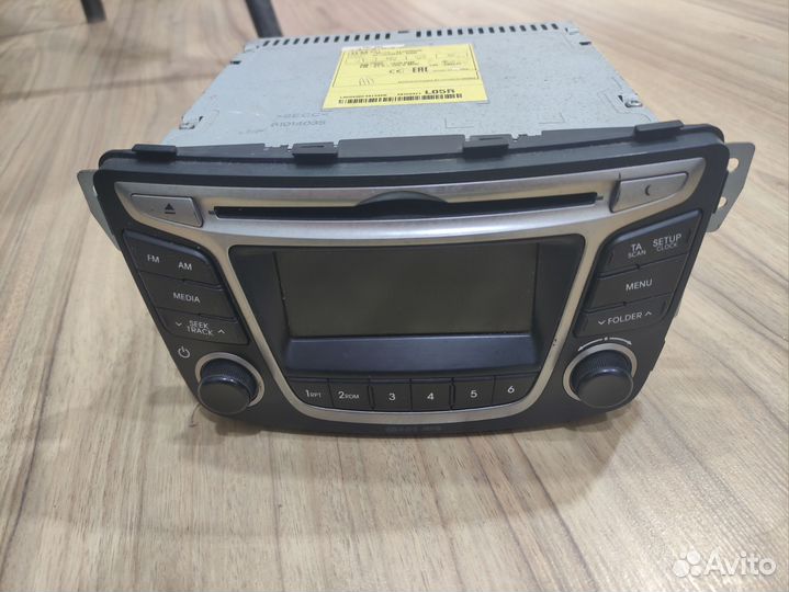 Магнитола Hyundai Solaris 2015