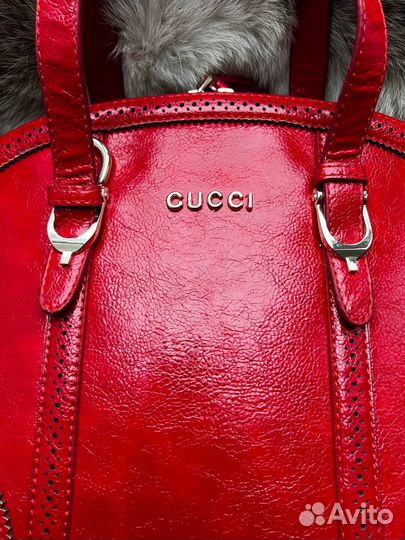 Сумка Gucci Nice Microguccissima Red Vintage