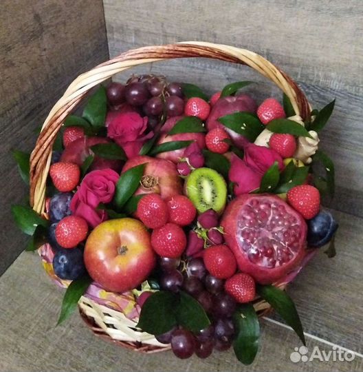 Съедобный букет из фруктов букет