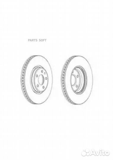 Ferodo DDF1996C-1 Диск торм. пер. audi A5 09-17/A7