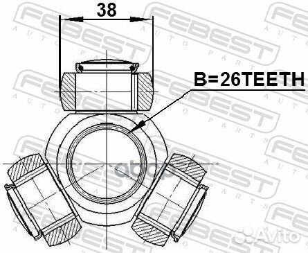 Трипоид ford transit FY 2000-2006 2116-FY26