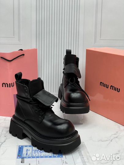 Ботинки зимние женские miu miu