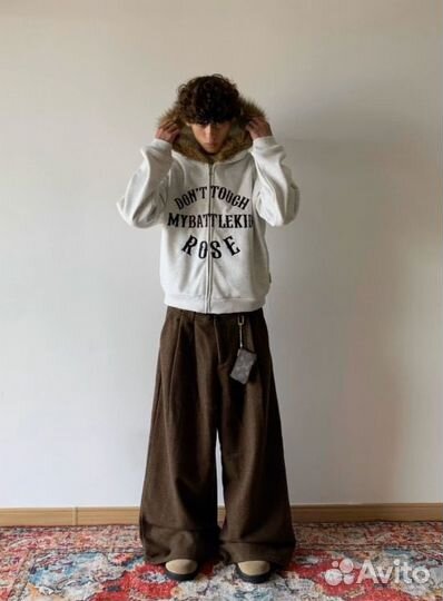 Зип худи Faux Far Hoodied Zip hoodie