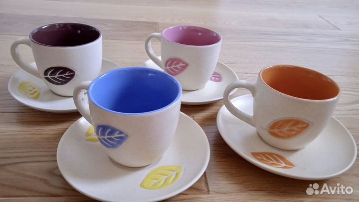 Чашка с блюдцем керамика