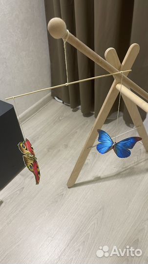 Стойка тренажер монтессори с кронштейном+ мобили