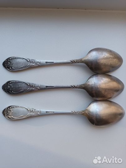 Ложки столовые мельхиор СССР 3 шт