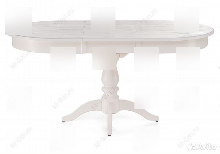 Стол деревянный Сайрус 120(160)х84х76 молочный