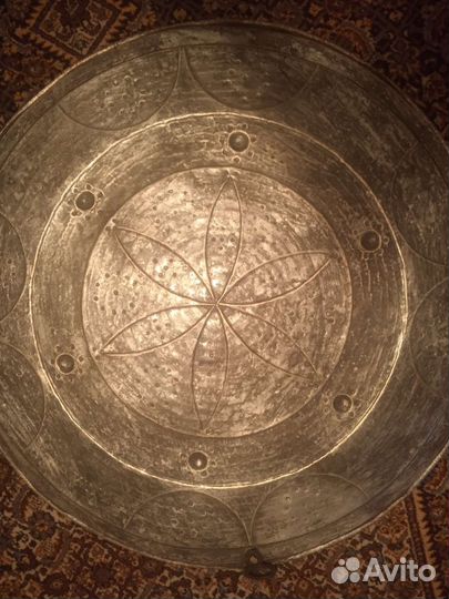 Старинный большой поднос