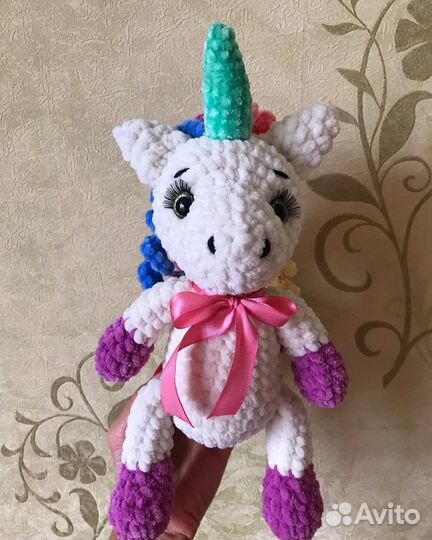 Единорог вязаный ручная работа